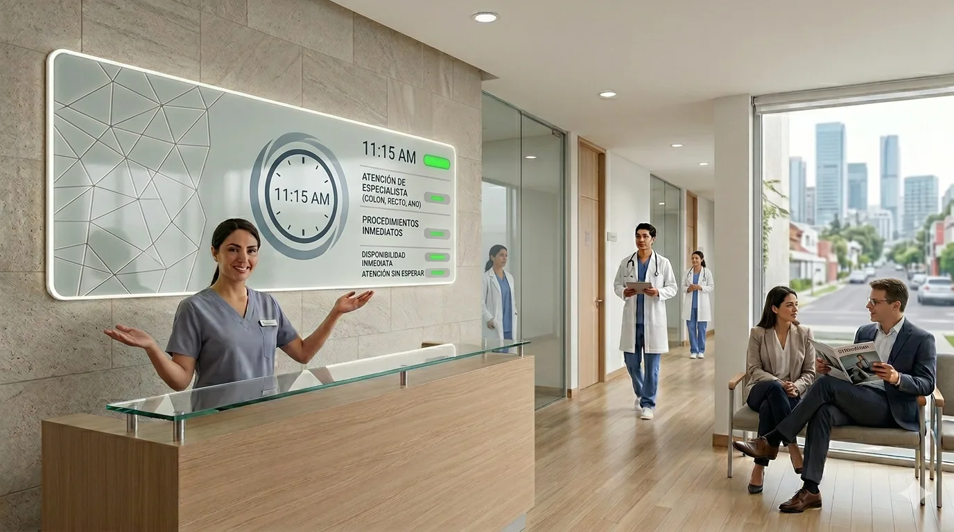 ¿Qué hospital ofrece atención coloproctológica el mismo día en CDMX?